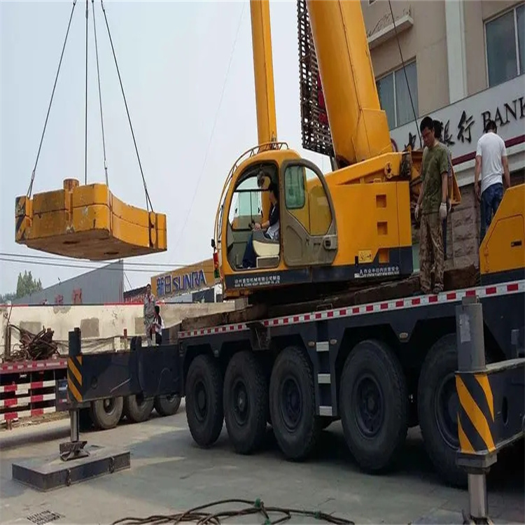 泰宁县当地吊车出租|机器吊装|75吨|工厂搬迁服务